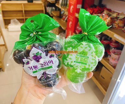 Thạch Nho Nổ Đen + Xanh