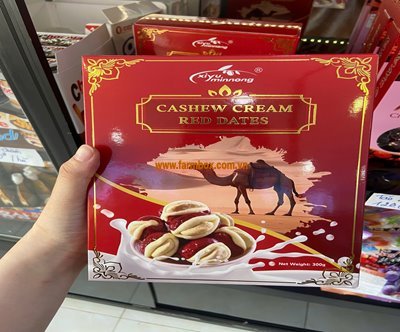Táo đỏ kẹp sữa lạc đà và hạt điều 300g